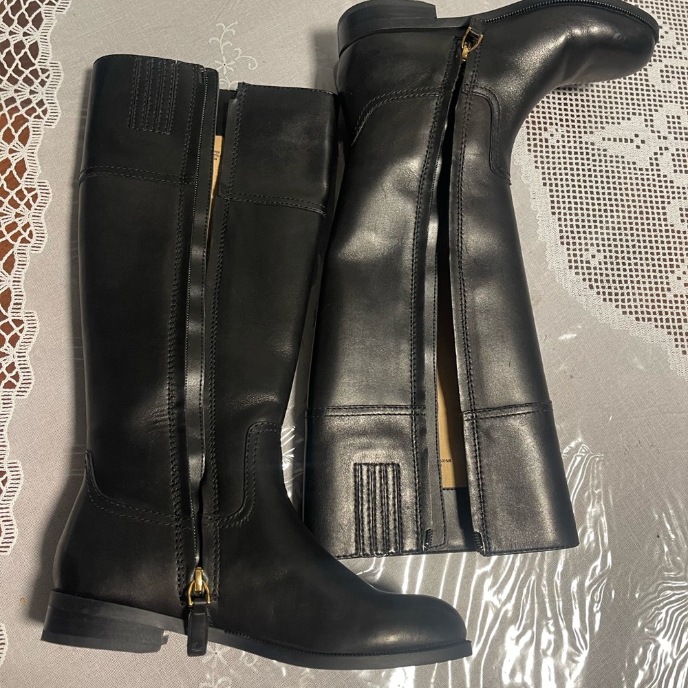 Ralph Lauren Black Heeled Boots - Picture 4 of 5